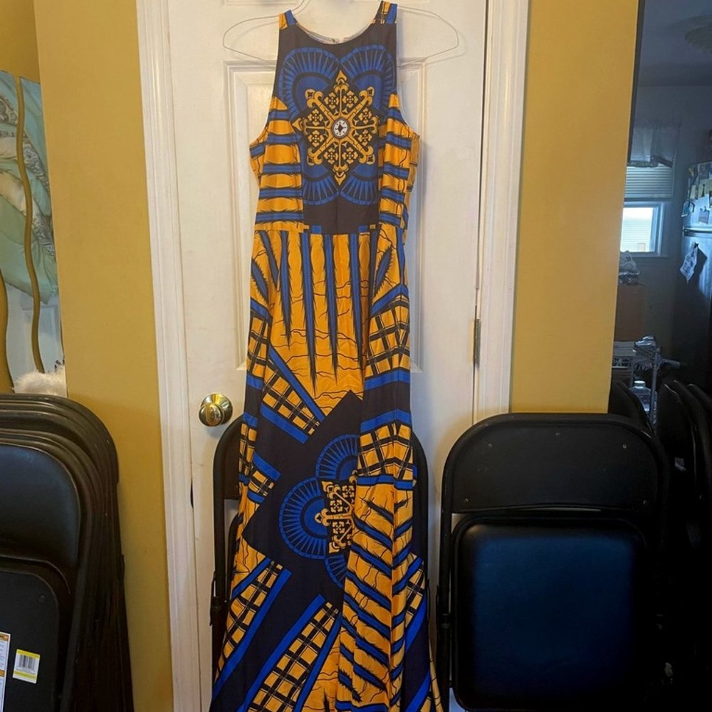 Pink Jacket and African Style Dress